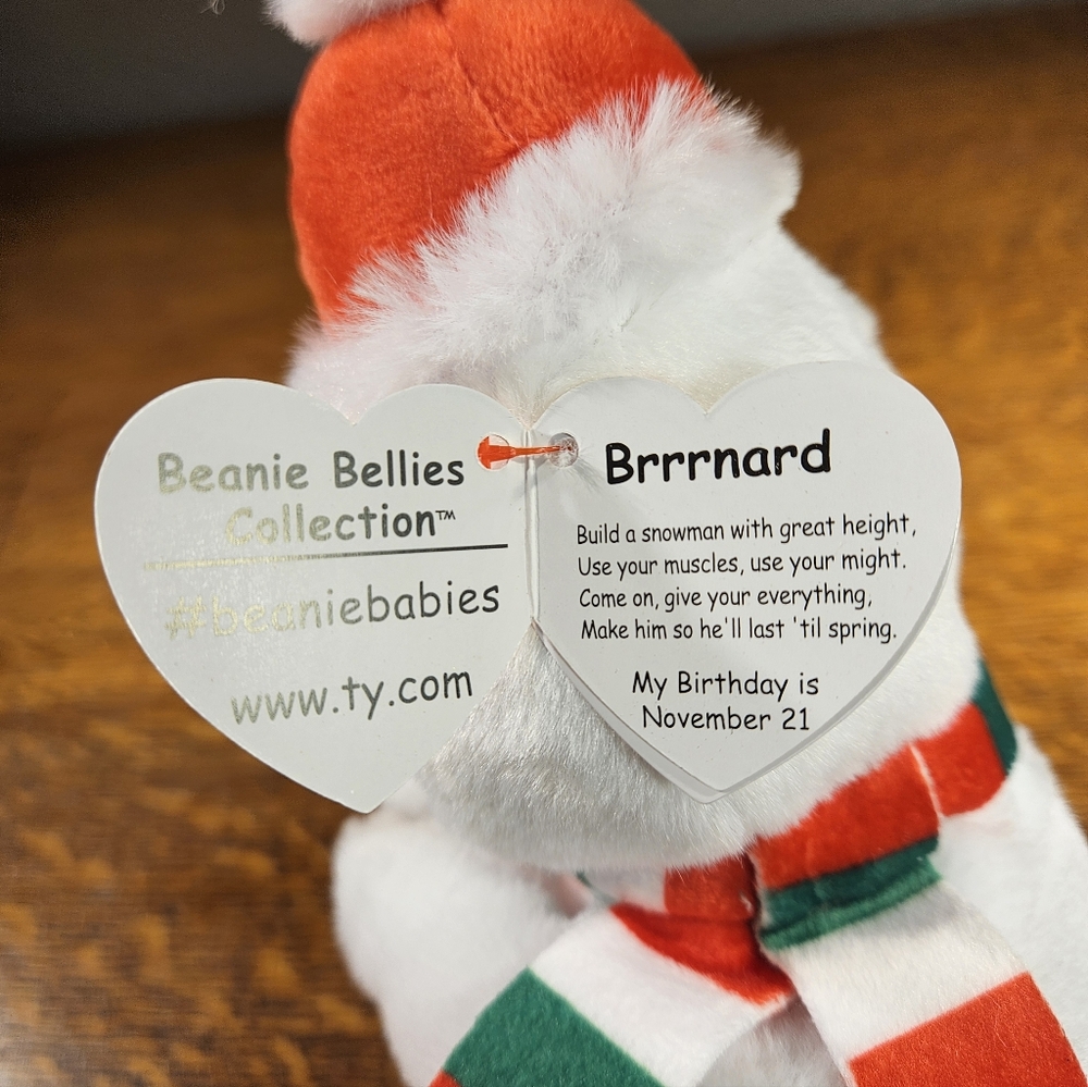 Ty Beanie Bellies Brrrnard Snowman NWT - Picture 7 of 9